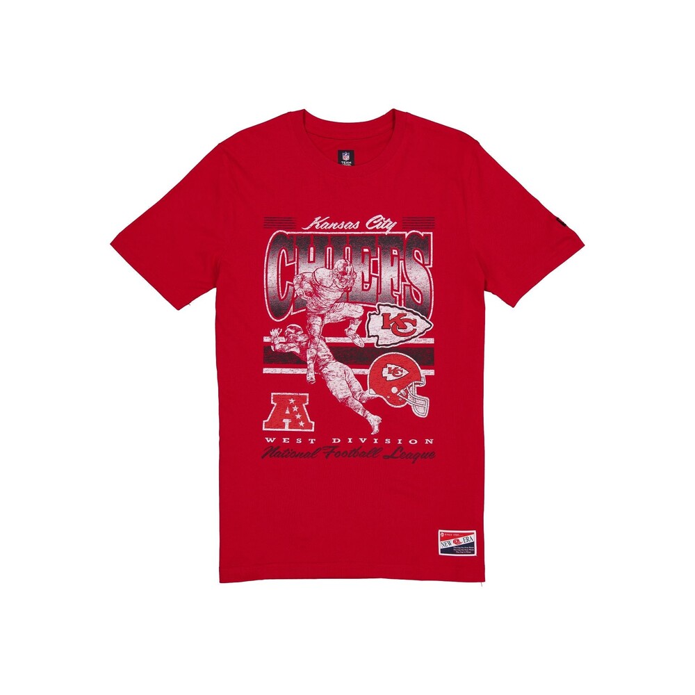 New Era Kansas City Chiefs Throwback Distress T-Shirt - Size XL